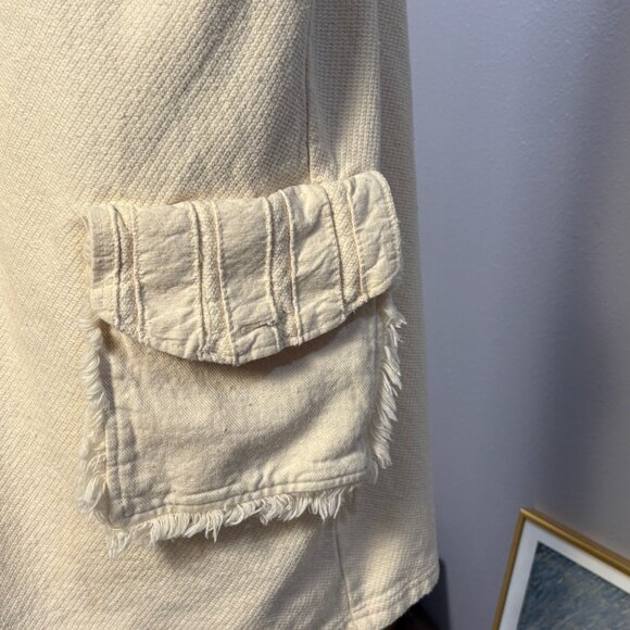 FITZ 100% Cotton Jacket in Cream Made in Canada - Picture 4 of 13